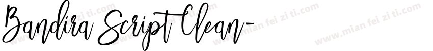 Bandira Script Clean字体转换